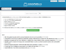 Tablet Screenshot of licitatiapublica.ro